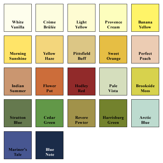 Grace Concrete Color Chart